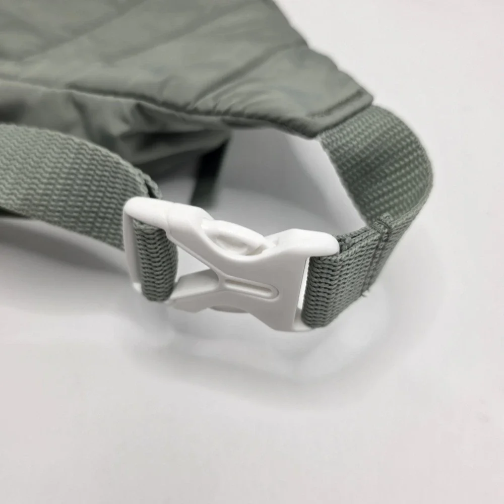 Adidas Originals Trefoil Waist Bag Sage Green Puffer Fanny Pack Adjustable Strap - Picture 6 of 9
